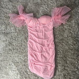 hibshaby Women Sexy Dress Puff Sleeve Cocktail Party Elegant Mini Dresses